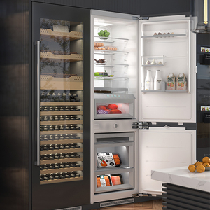 Candor Thiết Bị Nhà Đôi Cửa Tủ Lạnh Tủ Đông 276l/308L Dưới Tủ Đông Máy Nén Hộ Gia Đình Sử Dụng Bán Buôn Nhà - Product Image 5