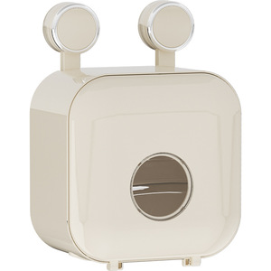 Suction Cup Toilet Paper Holder Wall Mounted Waterproof Storage Rack For Bathroom Tissue Box No Drilling Required - Product Image 5