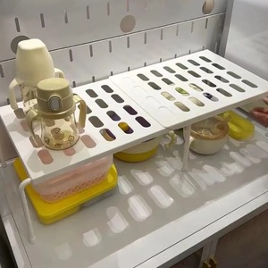 Extendable Double Layer Kitchen Storage <b>Rack</b> With Draining Function For <b>Dishes</b> Cups Utensils Countertop Cabinet Organizer - Product Image 1