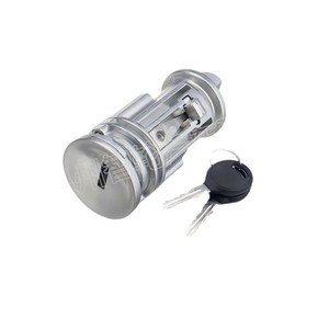 Cylindrical <b>Lock</b> Cylinder 5003843AA 5003843AB for Jeep Dodge 98-08 with 2 <b>Keys</b> Bright Chrome Plated - Product Image 1