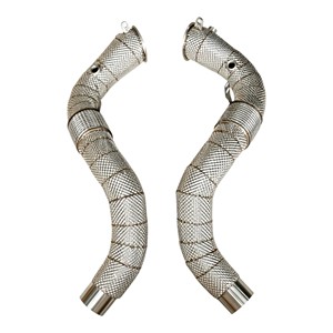 Tubo de escape con protección térmica Vortex compatible con BMW X5 G05 G30 G14 G15 G16 N63 4.4T Performance Racing Exhaust - Product Image 1