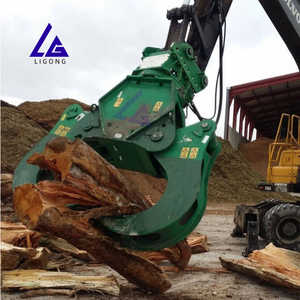 Puissant séparateur de bûches de cisaillement d'arbre pour excavatrices avec une forte force de cylindre et des dents remplaçables - Product Image 3