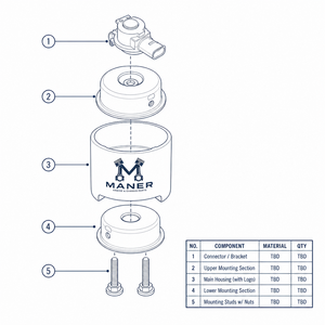 Soporte de motor hidráulico MANER 8E0199379BL 8E0199382AF 8E0199382AE 8E0199379BC para motor diésel Audi A4 B6 B7 - Product Image 5