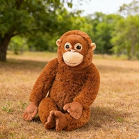 Boneka Hewan Gantung Lucu Mia, Boneka Gorila, Boneka Monyet Lengan dan Kaki Panjang, Mainan Boneka Gantung Dekorasi