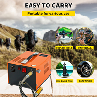 TUDIVING Promotion Compresseur d'air PCP haute pression 12V 110V 220V avec convertisseur externe 300bar 4500psi pour plongée, paintball et chasse