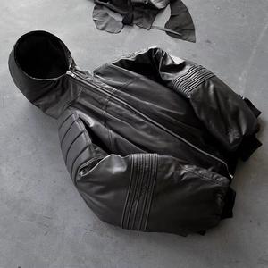 Bomber personalizzato <span class=keywords><strong>giacca</strong></span> da <span class=keywords><strong>uomo</strong></span> di moda <span class=keywords><strong>giacca</strong></span> da moto in pelle di vento <span class=keywords><strong>giacca</strong></span> da motociclista di alta qualità - Product Image 1