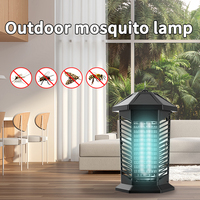 Lampe anti-moustiques étanche EPA 20W, piège à insectes volants 4000V avec ampoule UV, destructeur d'insectes électrique en ABS pour usage extérieur