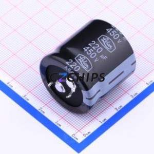 LSM221M2W--A3030 <b>Snap</b>-in Aluminum Electrolytic Capacitor Through hole Component (THT),D30xL30mm 220uF 20% 450V 10mm - Product Image 2