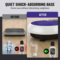 Plateforme vibrante électrique ergonomique pour usage domestique, machine d'exercice pour le renforcement musculaire du corps entier