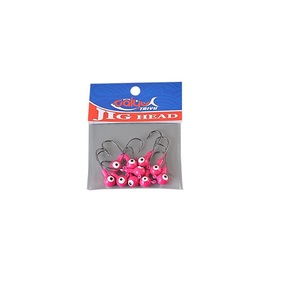 Palmer 10 cái/túi 1.75g 3.5g 5g 7g <span class=keywords><strong>crappie</strong></span> <span class=keywords><strong>Jig</strong></span> đầu đôi mắt bóng hình dạng câu cá jighead lưỡi câu cá nước mặn - Product Image 2