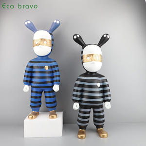 Décoration de maison Style nordique Simple Art Alien <span class=keywords><strong>Clown</strong></span> forme bureau maison accessoires ensemble cadeau décoration fournitures résine artisanat - Product Image 3