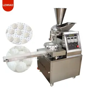 Máquina de Pão cozido a vapor para recheio de farinha prensada totalmente automática Xiao Long Bao, equipamento multifuncional para alimentos