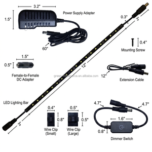 Nuovo Kit di Illuminazione <span class=keywords><strong>LED</strong></span> Moderno Personalizzabile con Interruttore Dimmer, <span class=keywords><strong>Barre</strong></span> Luminose 5000K da Parete per Armadi, Cassaforti, Guardaroba, Cucina - Product Image 4