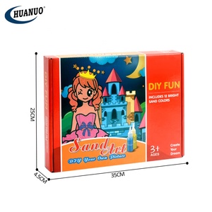 Kit di carta vetrata colorata dipingi sabbia colorata disegna giocattolo Set da disegno fai da te <span class=keywords><strong>pittura</strong></span> di sabbia artigianale per bambini - Product Image 6
