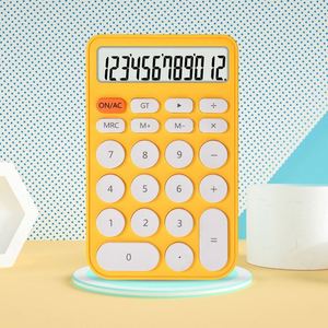 Calculadora Científica de Escritorio de Plástico de 12 Dígitos para Estudiantes, Pantalla LCD Grande, Funciona con Pilas AAA, Botones Fáciles de Leer - Product Image 5