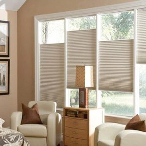 Hot Selling Modern Home Curtain Unique Style Yellow Honeycomb Design <strong>Built</strong>-In Installation Vertical <strong>Pattern</strong> Factory Price Plain - Product Image 2