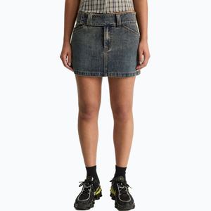 Mini-jupe en jean pour femme, sexy, taille basse, extensible, en coton, coupe slim, décontractée, style streetwear coréen, jupe-culotte courte d'été - Product Image 1