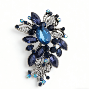 Phụ Nữ Mới Thủy Tinh Đá Quý Đồ Trang Sức Hợp Kim Trâm Với Số Mô Hình Rhinestone Hoa Pin Cho Đảng Món Quà Cưới Cho Trẻ Em - Product Image 6