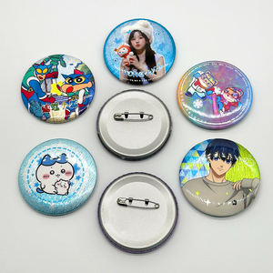 Insignia de Metal Personalizada con Logotipo, Impresión Reflectante, Redonda, de 32mm, 38mm, 44mm, 58mm, para Escuela, Seguridad, Nombre, Pin, Botón de Hojalata - Product Image 2