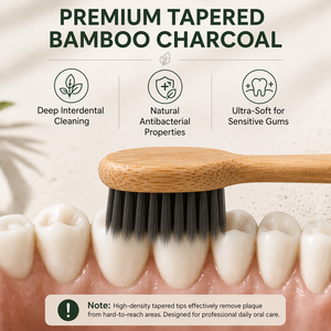Têtes de brosse à dents électroniques pour adultes, 100% naturelles, biodégradables, sans plastique, écologiques, en poils de sanglier, taille moyenne, pour voyage et hôtel - Product Image 4