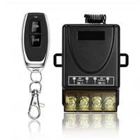 Kit de télécommande sans fil et de récepteur sans câblage 220V Wide Voltage Single Circuit 433MHZ Long-Distance RemoteControl Switch