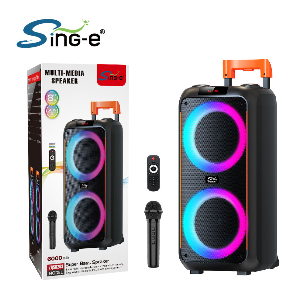 SING-E ZQS8263 Portable 50W Microphone Speaker for Parties