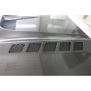 Modificación de coche 2014-2017, mejora del parachoques delantero, capó de fibra de carbono, protección del capó del motor para Ford Mustang - Product Image 5
