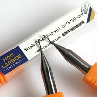 Fraise monobloc en carbure monobloc pour le bois, fraise de défonceuse CNC à une seule dent pour le travail du bois, du MDF, du PVC et de l'acrylique