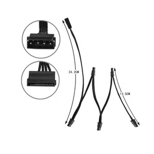4 Pin To Sata 1 To 5 Connector <b>Cable</b> <b>Power</b> Cord <b>Computer</b> Use - Product Image 2