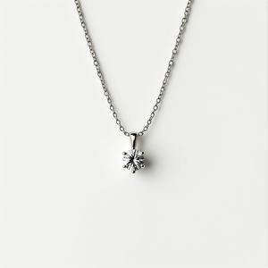 Pendentif solitaire en diamant - Product Image 1