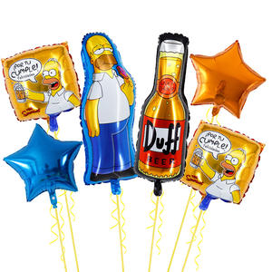 عائلة سيمبسون فيلم الألومنيوم البالون الكرتون الرسوم المتحركة حفلة عيد ميلاد الأسرة جمع العناصر الزخرفية. - Product Image 2