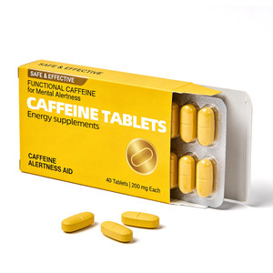 Tabletas de Cafeína de Fábrica, Mejora la Concentración y Aumenta la Energía y Vitalidad, Suplementos Energéticos - Product Image 1