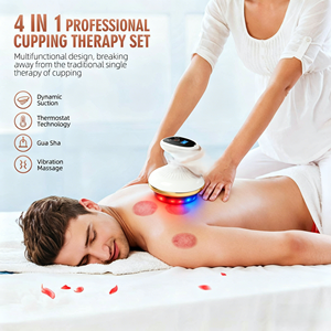 Masajeador Eléctrico 3 en 1 OEM ODM con Gua Sha y Ventosas, Piedra Bian con Calentamiento de Grafeno, Succión Ajustable para <span class=keywords><strong>Spa</strong></span> y Uso Doméstico - Product Image 1