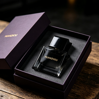Vente flash - Flacon de parfum en verre transparent noir rose carré de 30 ml, 50 ml, 100 ml, flacon de parfum vide en verre avec vaporisateur et couvercle