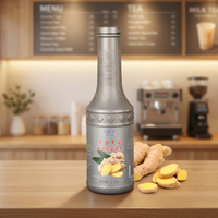 Sirop concentré de thé au lait saveur gingembre Anran en bouteille de 1,2 L pour boissons au thé au lait cuit et ingrédients pour bubble tea plus sucré – Vente en gros