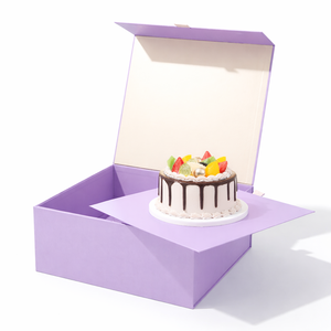 Custom Brownie Packaging <b>Box</b> <b>Foldable</b> Magnetic Rigid Paper Dessert Gift <b>Box</b> - Product Image 1