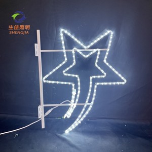 Guirlande <span class=keywords><strong>lumineuse</strong></span> LED 2D en forme d'étoile, télécommandée, durable, <span class=keywords><strong>pour</strong></span> décoration <span class=keywords><strong>de</strong></span> Noël - Product Image 2