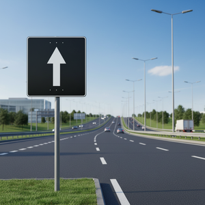 Plantilla de pintura para señal de flecha arriba, aluminio 100x100 cm 1mm, impresión digital BS-IO-01, plantilla para señal de tráfico Ileritraffic Sign - Product Image 4