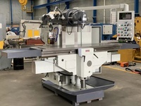 Machine de fraisage universelle CNC professionnelle à tête pivotante robuste X5750 X5750A avec affichage numérique