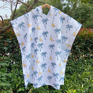 Vente chaude de haute qualité personnalisé enfants dessin animé sirène et <span class=keywords><strong>attrape</strong></span>-rêves serviette à capuche Robe de bain enfants plage Surf Poncho - Product Image 6