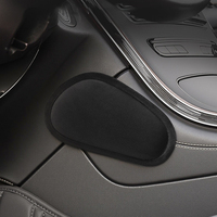 Coussin de repose-jambes pour voiture en peluche, genouillère souple à rebond doux pour soulager la fatigue, avec support adhésif, pour BMW Toyota Honda