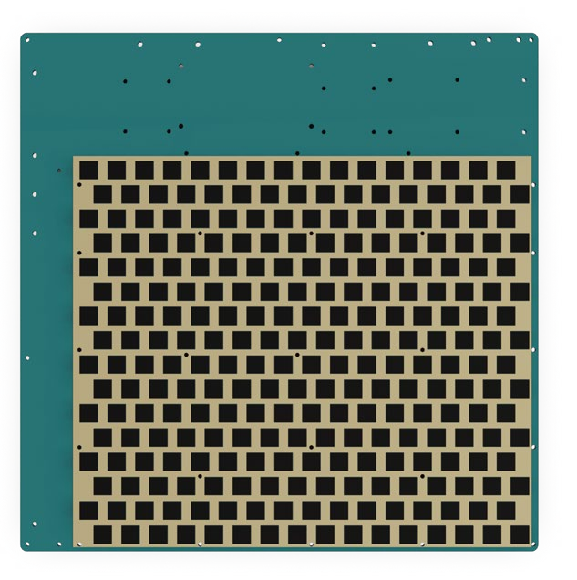 Ku-Band 2D Phased Array Receive Antenna Integrated Down-Converter Beam Steering Unit