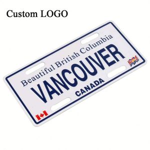 Cadre de plaque d'immatriculation de voiture en étain personnalisé en gros, plaque vierge - Product Image 1