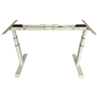 Escritorio Extensible de Acero y Madera de Alta Calidad, Moderno, Eléctrico, con Doble Motor, Convertible, para un Uso Saludable en la Oficina, Muebles Inteligentes 3-5