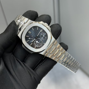 Pateks Montre automatique mécanique pour homme avec cadran lumineux, cristal saphir, bracelet en cuir, boîtier en métal, haute qualité, luxe, <span class=keywords><strong>Philippe</strong></span> - Product Image 3