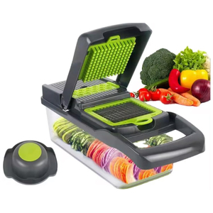 Cortador de Verduras Multifuncional 14 en 1, Rebanador de Mandolina, Cortador de Patatas y Frutas, Rallador, Picador de Verduras, Utensilios y Accesorios de Cocina - Product Image 1