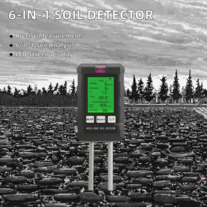 LED 대형 스크린 디스플레이 6-in-1 토양 양분 감지기 Ph/수분/온도 측정기 습도/다산/햇빛 감지 OEM - Product Image 3