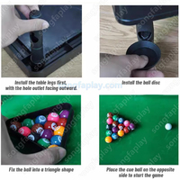 Mini table de billard intérieure pour enfants avec pieds en bois Jeu de billard interactif parent-enfant pour un usage domestique