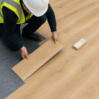 Plancher flottant imperméable en vinyle SPC de luxe, motif chevron, 7 mm 8 mm, chêne blanc, système clic, revêtement de sol hybride en plastique pour intérieur