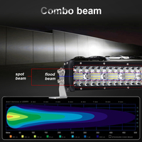 Auxtings-barres lumineuses de toit incurvées avec lampe Led, pour voiture, camion tout terrain, 4x4 22 32 42 50 52 pouces, 260/325W, vente en gros